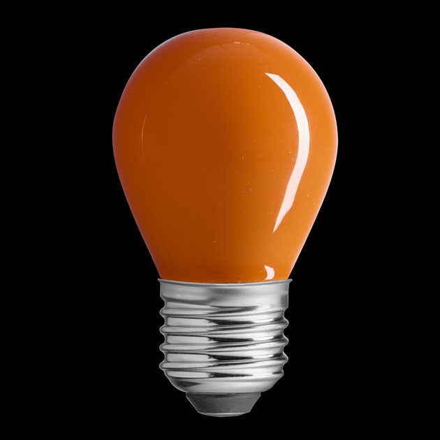 Klot orange E27 4W dimbar